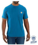Carhartt Force Relaxed Fit póló - S, Óceánkék - 104616 (CARHARTT FORCE RELAXED FIT PÓLÓ - 104616)