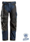 Snickers Workwear RuffWork Canvas+ Nadrág - Sötétkék/fekete, 56 - 6314 (SNICKERS RUFFWORK CANVAS+ NADRÁG - 6314)