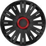 Cridem Set 4 capace roti auto Cridem Active 14 inch, negru cu rosu (CRI1428RRBL)
