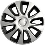 Automax Set 4 capace roti 15 inch Stratos, negru argintiu, ABS rezistent (V7862)