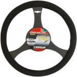 Carpoint Husa volan Carpoint 35 cm, neagra, cauciucata cu finisaj textil (2561501)