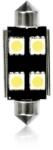 VECTA Set 2 becuri auto LED Vecta C10W Festoon 42 mm, 12V, Canbus, alb (4549)