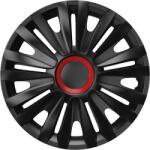 Cridem Set capace roti auto Cridem Royal 16 inch, 4 bucati, negru cu rosu (CRI1652RRBL)
