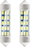 AMiO Set 2 becuri auto LED AMIO C5W Festoon 39mm, 12V, 15 SMD, alb rece (AM01091)