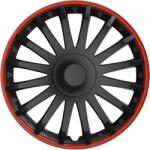 Cridem Set capace roti auto Cridem Crystal negru/rosu 15 inch, 4 bucati (CRI1523ROBL)