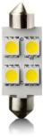 VECTA Set 2 becuri LED sofit Vecta 39 mm, 12V, SV8.5, lumina alba (6246)