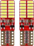 AMiO Set 2 becuri LED T10 W5W Canbus alb 12-24V 2.2W 20 SMD 4014 AMIO (AM01287)
