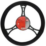 Carpoint Husa volan Carpoint neagra, aspect piele intoarsa, 37-39 cm (2510075)