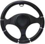 Automax Husa pentru volan Chrome Ring Black, material cauciucat, 37-39 cm (8747)