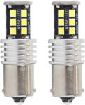 AMiO Set 2 becuri auto LED Canbus BA15D P21W 12-24V, 4.2W, 15 SMD AMIO (AM01293)