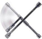 Carpoint Cheie cruce pliabila pentru roti Carpoint, 4 capete 17-19-21-23 mm (8306207)