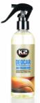 K2 Odorizant auto cu atomizor K2 Deocar, parfum Piele, 250 ml (K2M117RL)