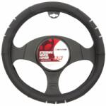 4Cars Manson volan Elegance universal 37-39 cm, negru cu insertii crom (4C91646)