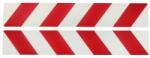 Cridem Autocolant reflectorizant rosu-alb 5x30 cm, set 2 bucati pentru exterior (MET II)