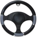 Automax Husa volan gri Chrome Ring din material cauciucat, 37-39 cm (8730)