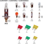 Sumex Set becuri auto de rezerva H1 cu sigurante, 30 piese, 12V, Sumex (2404031)