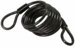 Lampa Cablu antifurt pentru bicicleta No-Ride, 160 cm, diametru 6 mm, negru (LAMOT90611)