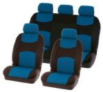 Carpoint Set huse scaune auto Carpoint Chicago Blue pentru fata si spate (310317)