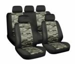 LAMPA Huse scaun auto universale camuflaj, 9 piese, compatibile airbag (LAM54670)