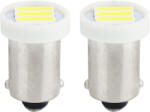 AMiO Set 2 becuri LED auto AMIO BA9S T8.5 12V 0.4W, alb rece, pentru bord si pozitie (AM01097)