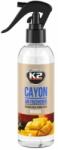 K2 Odorizant auto si de interior K2 Cayon Mango cu atomizor, 250 ml (K2M117MG)