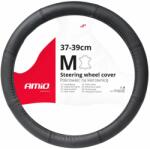 AMiO Husa volan din piele Amio SWC-48-M, neagra, marimea M, 37-39 cm (AM03546)