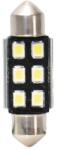 VECTA Set 2 becuri LED auto sofit C10W T11x36 mm Canbus, alb, 6 LED, 12V-15V (6446)