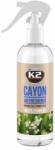 K2 Odorizant auto cu atomizor K2 Cayon White Flowers 250 ml (K2M117WF)