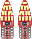 AMiO Bec LED T10 Canbus W5W 12V 2.5W, 24 SMD 3014 alb, AMIO, set 2 buc (AM01285)