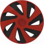 Cridem Set 4 capace roti auto Cridem Vector 16 inch, rosu/negru, ABS (CRI1659RB)