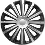 Cridem Set capace roti auto Cridem Trend 15 inch, 4 bucati, argintiu-negru (CRI1524SB)