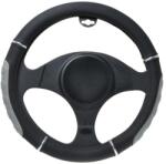 Automax Husa volan negru-gri cauciucata cu perforatii, 37-39 cm, Automax (6606)