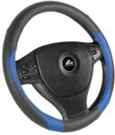 Automax Husa volan Automax negru cu insertii albastre, 37-39 cm, material cauciucat (9232)
