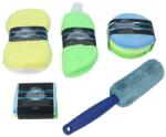Carpoint Kit curatare auto din microfibra 9 piese cu lavete, perie, manusa si burete (1750502)