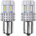AMiO Set 2 becuri auto LED R5W BA15s Canbus 12-24V, 12 SMD 3020 UltraBright (AM02449)