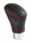 Pilot Lampa Italy Maner schimbator viteza sport Zoe, negru/rosu, aluminiu si piele (LAM00251)