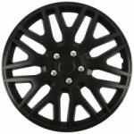 Cridem Set 4 capace roti Cridem Dakar 17 inch, negru/crom, din ABS rezistent (CRI1778NCBL)