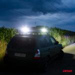 AMiO Proiector auto LED AMIO 12-24V, 26 LED 3030, 2080 lm, 110x110 mm (AM02429)