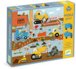  Óriás puzzle - Építkezés, 12+5 db-os - Construction site (DJ07167)