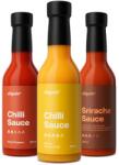Vilgain Spicy Sauce Trio -⁠ három pikáns szósz, amelyek minden ételnek lendületet adnak, felhasználásuk a tésztától a húsig terjed