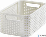 Keter Rattan hatású kosár, 6l, törtfehér, CURVER "Style S (205825) - alter
