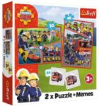 Trefl Pompierul Sam 2în1 93334 Puzzle