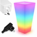 Masterled LED kültéri virágcserép megvilágítva RGBW dekoratív 30x50 230V IP44 Masterled távirányítóval (LVTOPR3528)