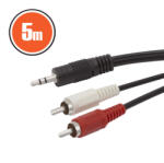 Delight 3.5mm Jack RCA kábel - 5m (20174)