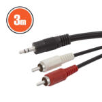 Delight 3.5mm Jack RCA kábel - 3m (20173)