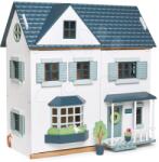 Tender Leaf Fa babaház Dovetail House Tender Leaf Toys ultra stílusos 6 szobával és díszes padlóburkolattal bútor és figurák nélkül (TL8125)