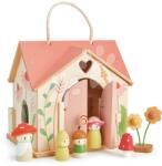 Tender Leaf Fa erdei házikó Rosewood Cottage Tender Leaf Toys hintával kerttel és 4 figurával (TL8381)