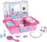 Smoby Pipere koffer tükörrel Gabby Beauty Vanity Smoby fodrásznak köröm stúdióval és make up kozmetika 15 kiegészítővel (SM320166)
