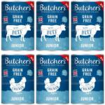 Butcher's Original Junior Mix arome pentru catei 6x400g bucati vita si pui in aspic