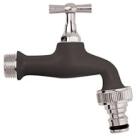 AquaJet Colortap kerti csap fekete gyorscsatlakozóval (L995BLK) (37703)